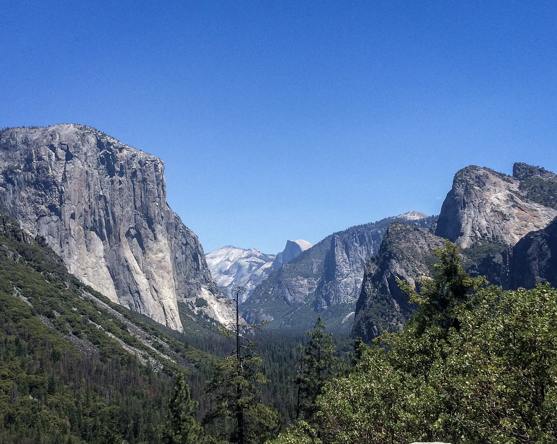 Scenic view of Yosemite National Park