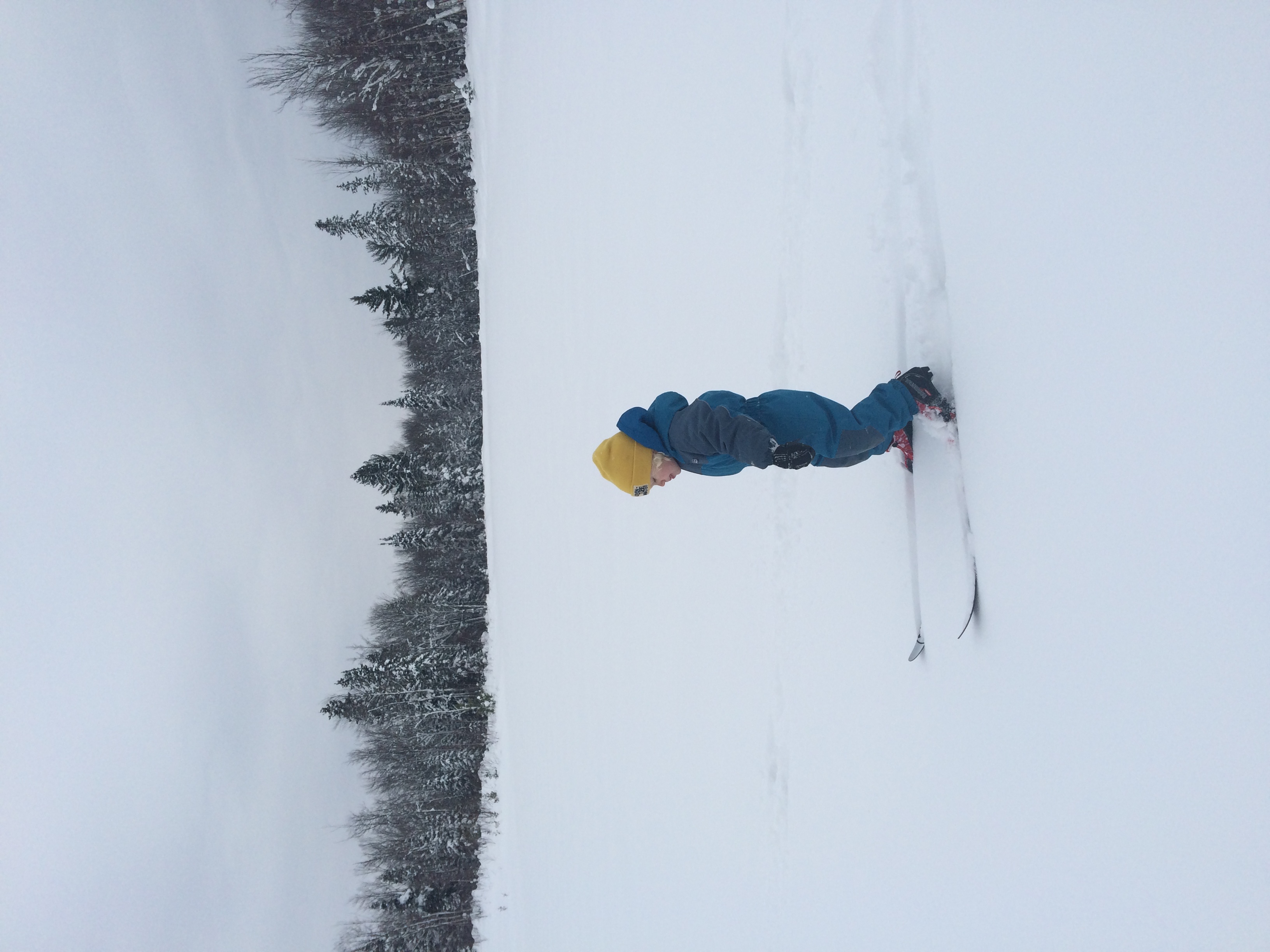 My son, Arlo, XC skiing
